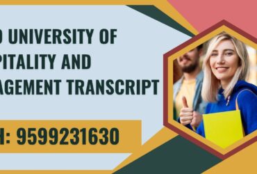 Auro University of Hospitality and Management Transcript, Moi, Degree Certificate 9599231630