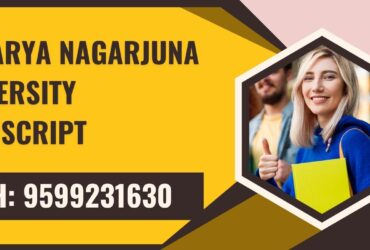 Acharya Nagarjuna University Transcript, Moi, Degree Certificate 9599231630