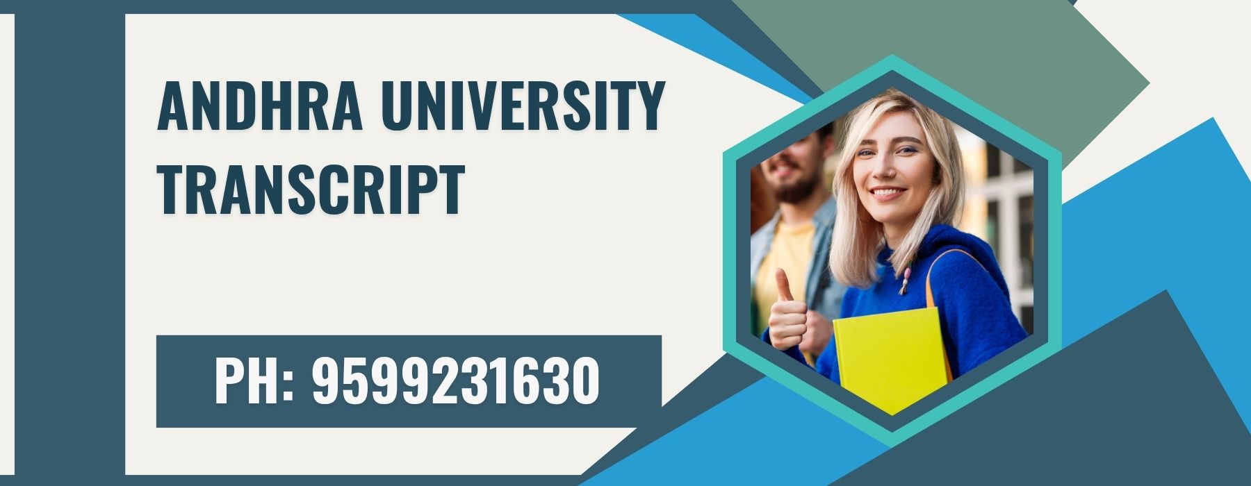 Andhra University Transcript, Moi, Degree Certificate, 9599231630
