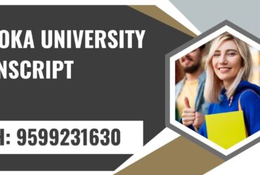 Ashoka University Transcript, Moi, Degree Certificate 9599231630