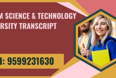 Assam Science & Technology University Transcript, Moi, Degree Certificate 9599231630