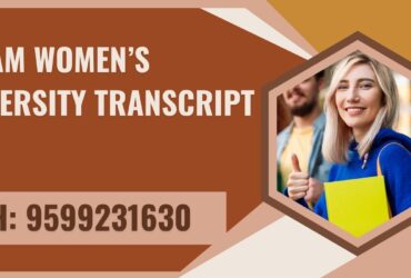 Assam Women’s University Transcript, Moi, Degree Certificate, 9599231630