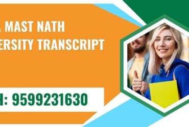 Baba Mast Nath University Transcript, Moi, Degree Certificate,  9599231630
