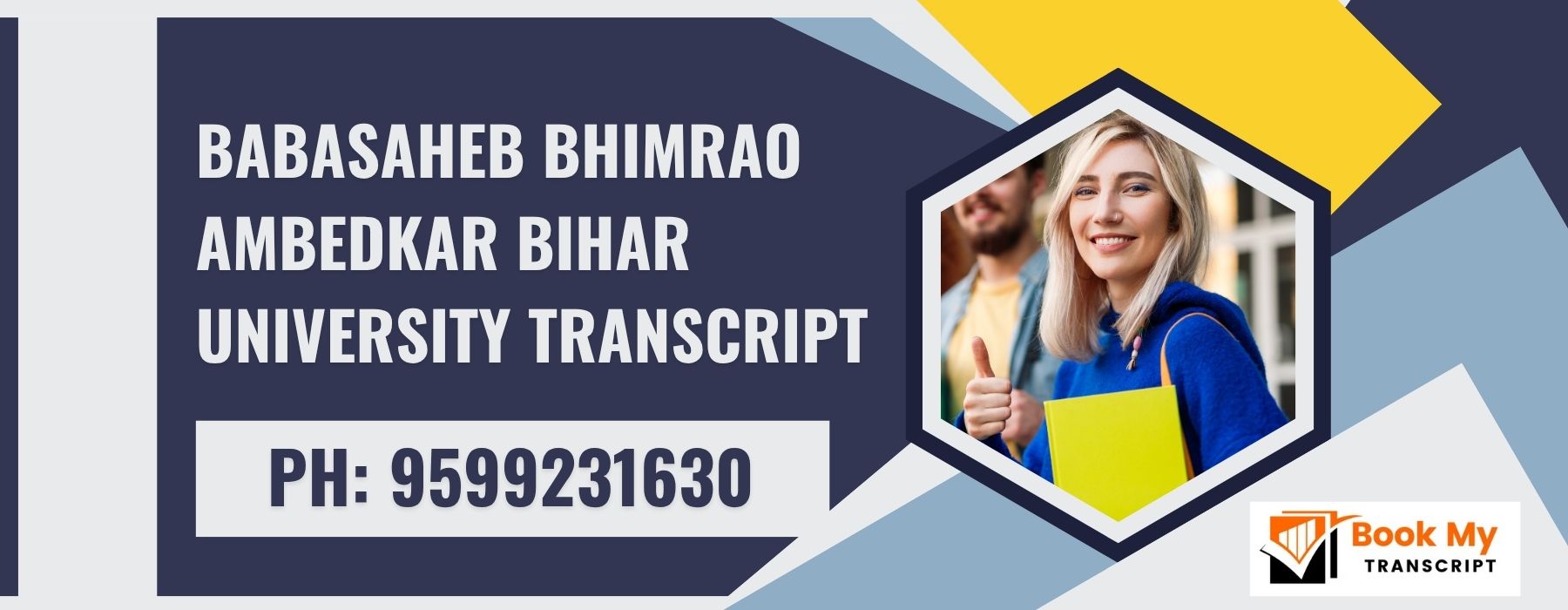 Babasaheb Bhimrao Ambedkar Bihar University Transcript, Moi, Degree Certificate 9599231630
