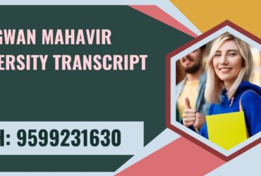 Bhagwan Mahavir University Transcript, Moi, Degree Certificate,  9599231630