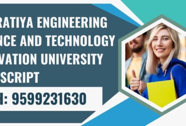 Bharatiya Engineering Science and Technology Innovation University Transcript, Moi, Degree Certificate 9599231630