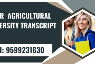 Bihar Agricultural University Transcript, Moi, Degree Certificate 9599231630