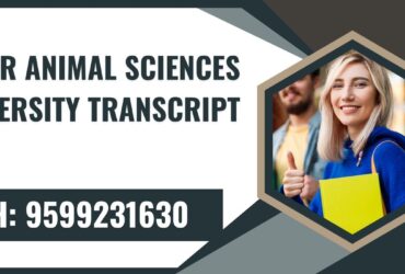Bihar Animal Sciences University Transcript, Moi, Degree Certificate 9599231630