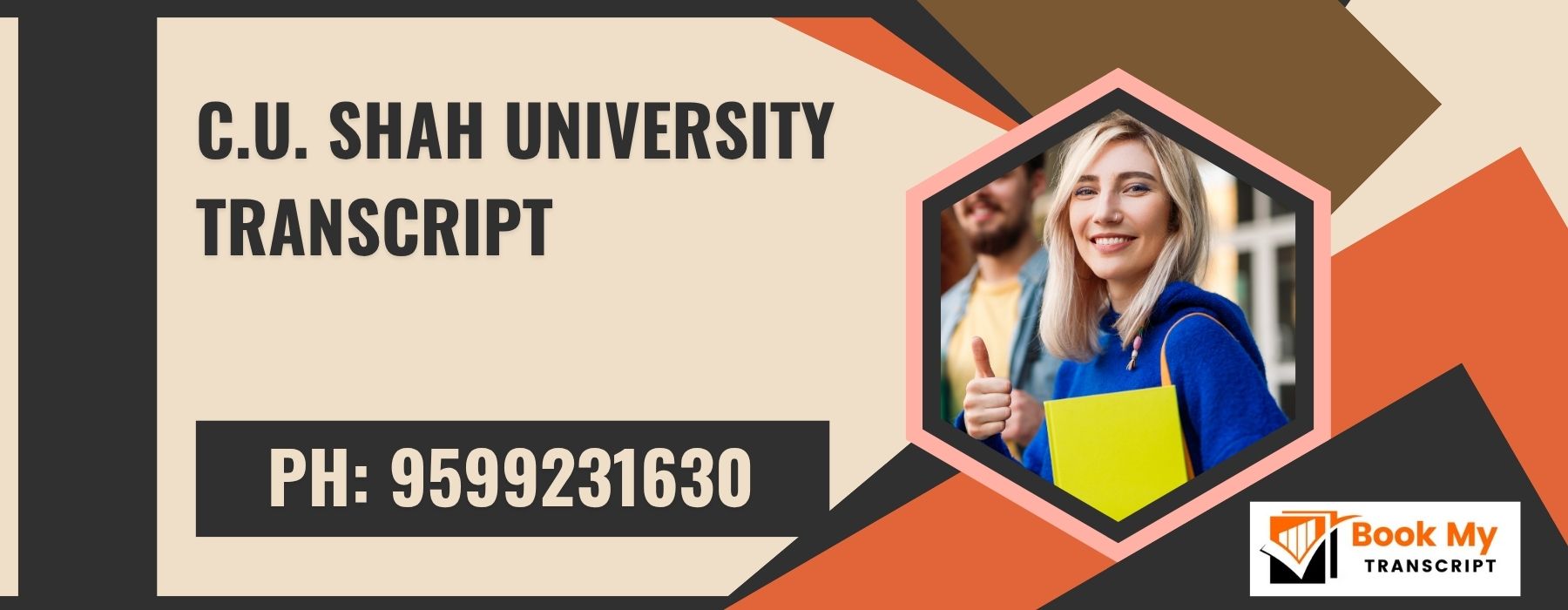 C.u. Shah University Transcript, Moi, Degree Certificate 9599231630