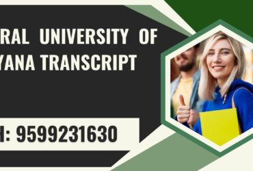 Central University of Haryana Transcript, Moi, Degree Certificate  9599231630