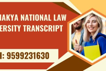 Chanakya National Law University Transcript, Moi, Degree Certificate 9599231630