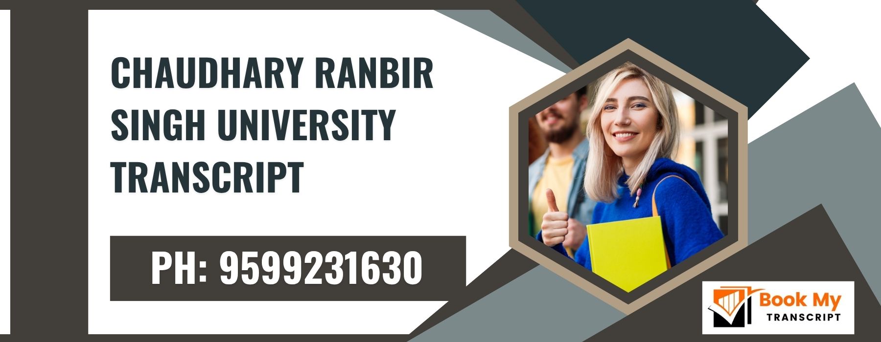 Chaudhary Ranbir Singh University Transcript, Moi, Degree Certificate, 9599231630