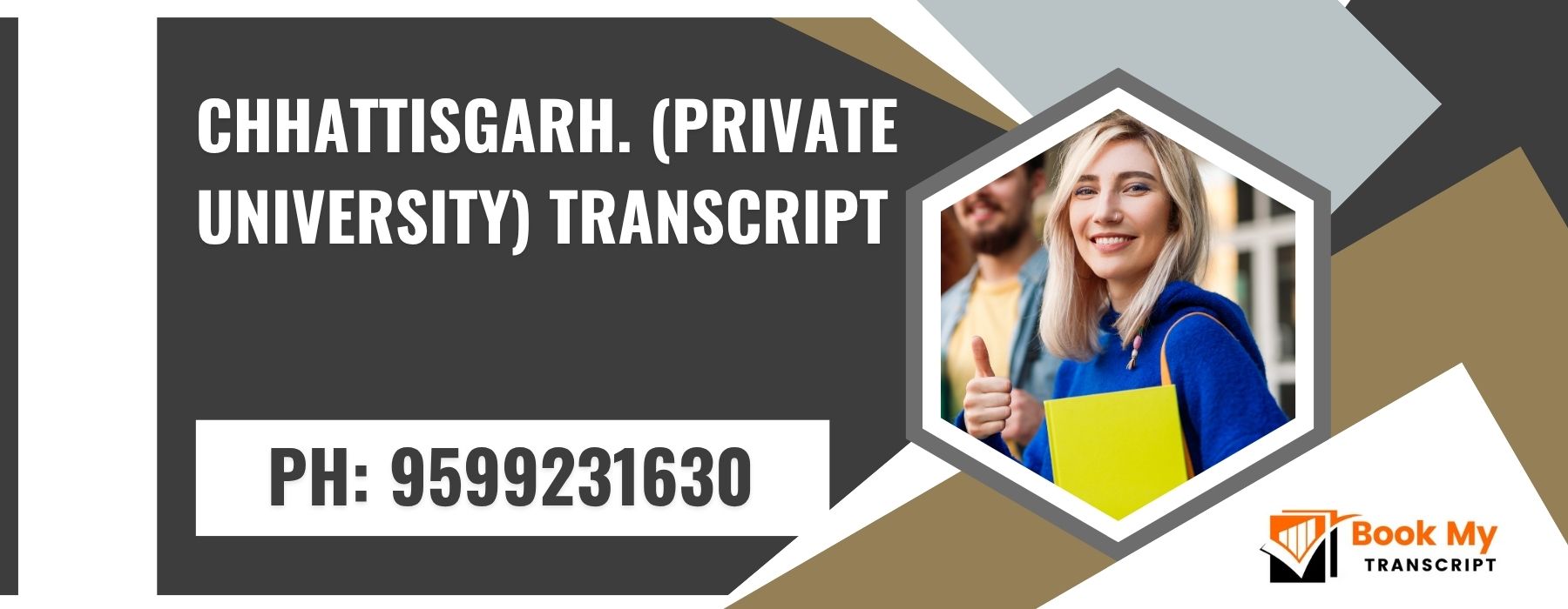 Chhattisgarh. (private University) Transcript, Moi, Degree Certificate, 9599231630