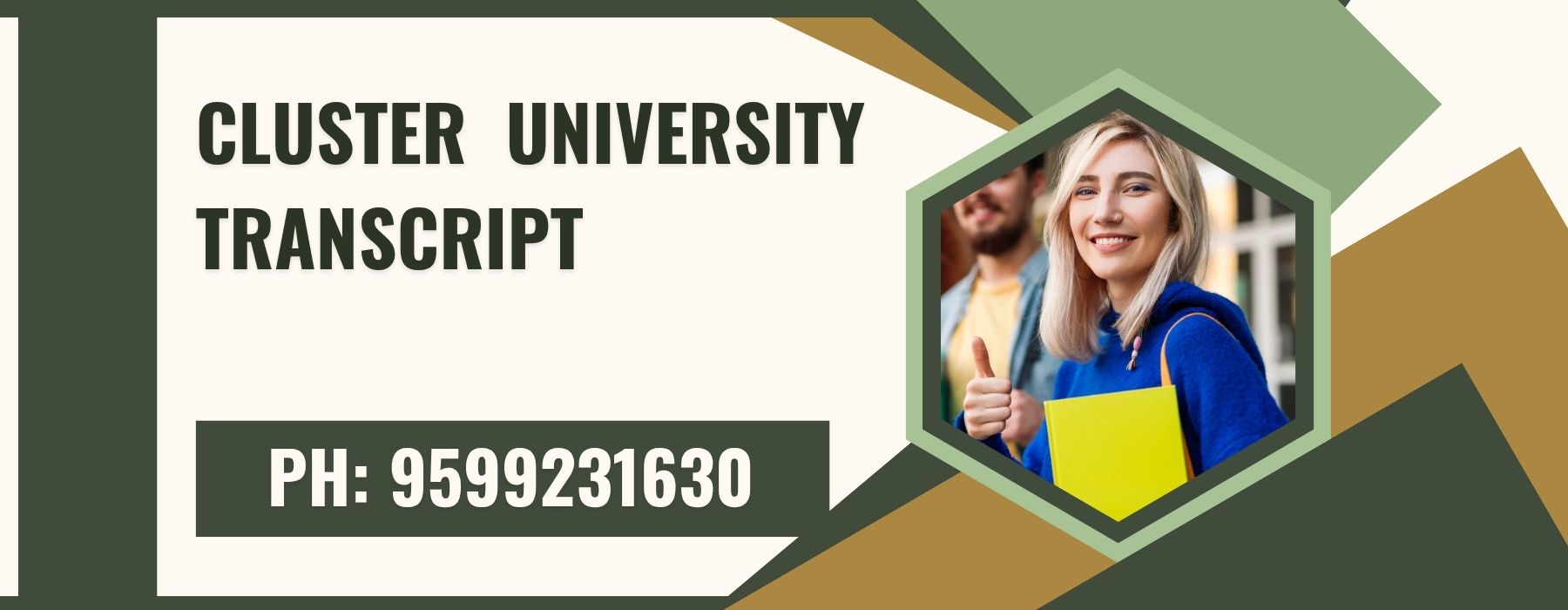 Cluster University Transcript, Moi, Degree Certificate 9599231630