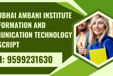 Dhirubhai Ambani Institute of Information and Communication Technology Transcript, Moi, Degree Certificate 9599231630