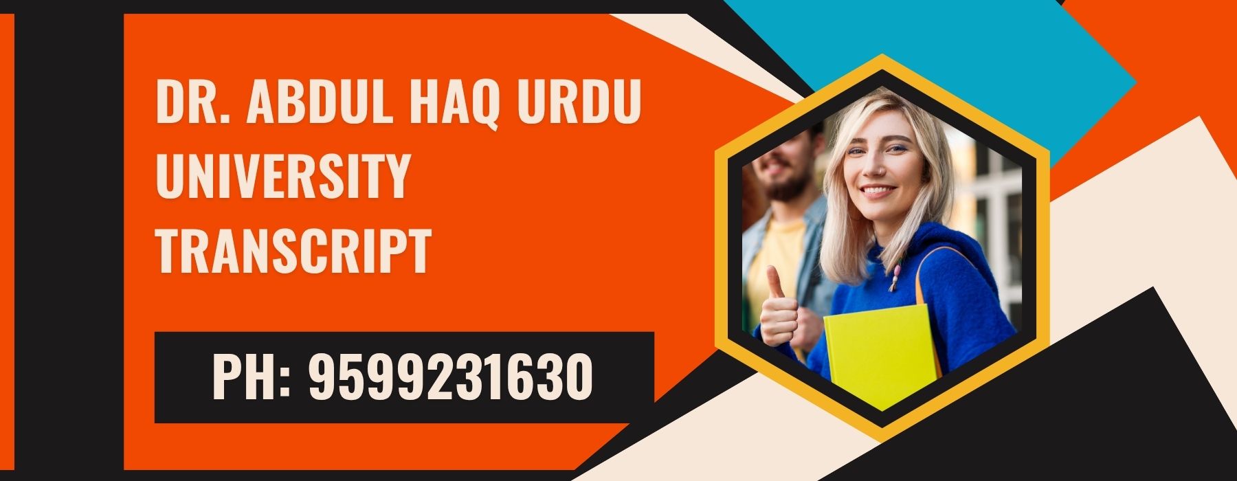 Dr. Abdul Haq Urdu University Transcript, Moi, Degree Certificate 9599231630