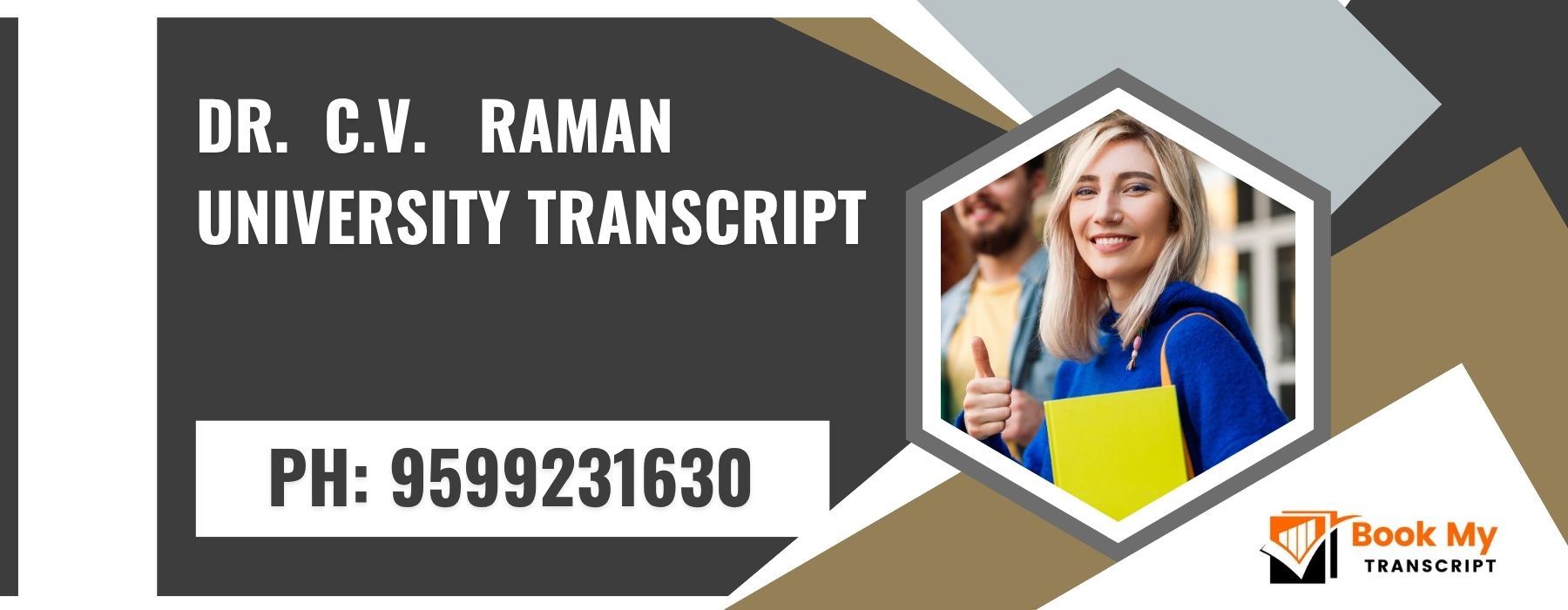 Dr. C.v. Raman University Transcript, Moi, Degree Certificate,  9599231630