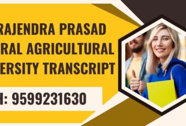 Dr. Rajendra Prasad Central Agricultural University Transcript, Moi, Degree Certificate, 9599231630