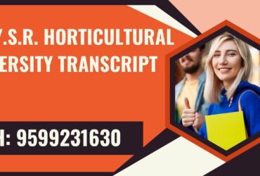 Dr. Y.s.r. Horticultural University Transcript, Moi, Degree Certificate, 9599231630