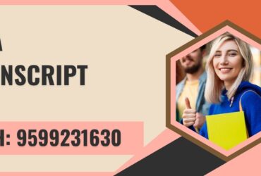 Goa Transcript, Moi, Degree Certificate,  9599231630