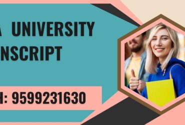 Goa University Transcript, Moi, Degree Certificate, 9599231630