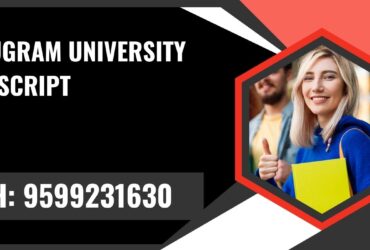Gurugram University Transcript, Moi, Degree Certificate  9599231630