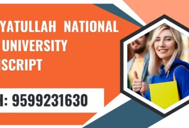 Hidayatullah National Law University Transcript, Moi, Degree Certificate, 9599231630