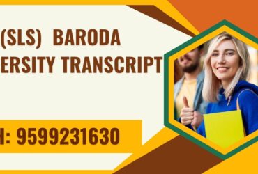Itm (sls) Baroda University Transcript, Moi, Degree Certificate,  9599231630