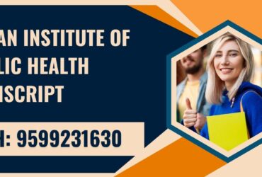 Indian Institute of Public Health Transcript, Moi, Degree Certificate,  9599231630