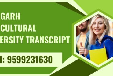 Junagadh Agricultural University Transcript, Moi, Degree Certificate 9599231630