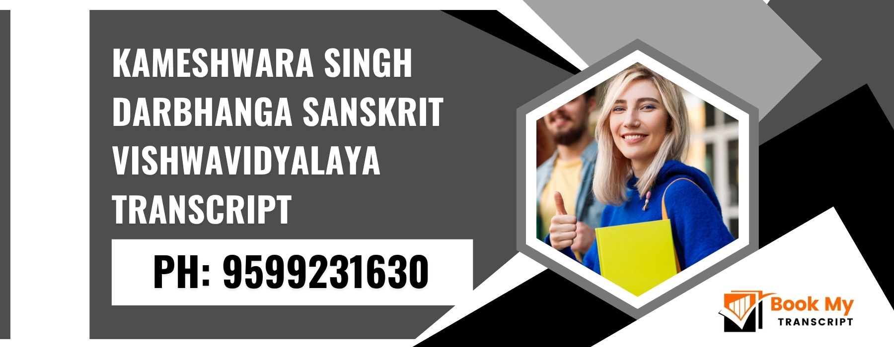 Kameshwara Singh Darbhanga Sanskrit Vishwavidyalaya Transcript, Moi, Degree Certificate, 9599231630