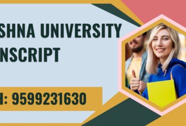 Krishna University Transcript, Moi, Degree Certificate, 9599231630