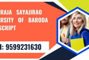 >maharaja Sayajirao University of Baroda Transcript, Moi, Degree Certificate 9599231630