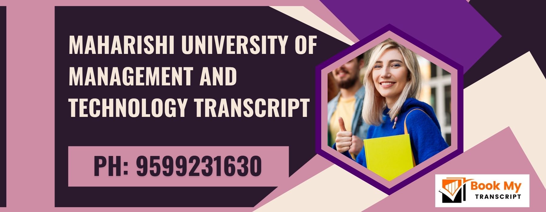 Maharishi University of Management and Technology Transcript, Moi, Degree Certificate,  9599231630