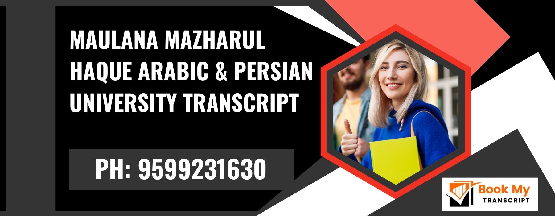 Maulana Mazharul Haque Arabic & Persian University Transcript, Moi, Degree Certificate 9599231630