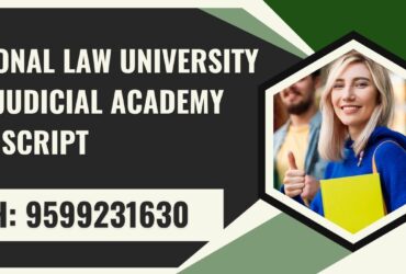 National Law University and Judicial Academy Transcript, Moi, Degree Certificate 9599231630