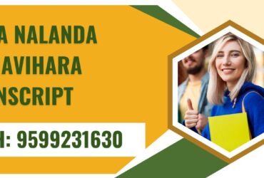 Nava Nalanda Mahavihara Transcript, Moi, Degree Certificate, 9599231630