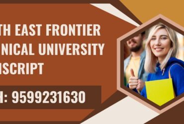North East Frontier Technical University Transcript, Moi, Degree Certificate 9599231630