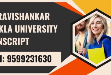 Pt. Ravishankar Shukla University Transcript, Moi, Degree Certificate 9599231630