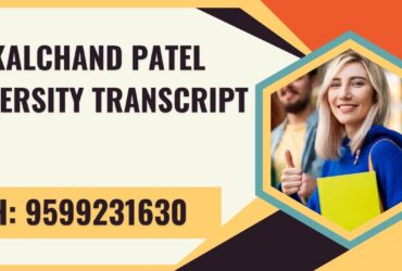 Sankalchand Patel University Transcript, Moi, Degree Certificate,  9599231630