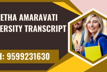 Saveetha Amaravati University Transcript, Moi, Degree Certificate 9599231630