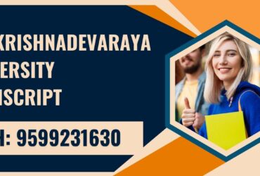 Sri Krishnadevaraya University Transcript, Moi, Degree Certificate 9599231630