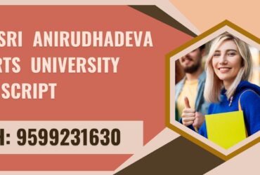 Sri Sri Anirudhadeva Sports University Transcript, Moi, Degree Certificate, 9599231630