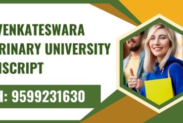 Sri Venkateswara Veterinary University Transcript, Moi, Degree Certificate 9599231630
