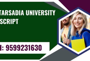 Uka Tarsadia University Transcript, Moi, Degree Certificate 9599231630