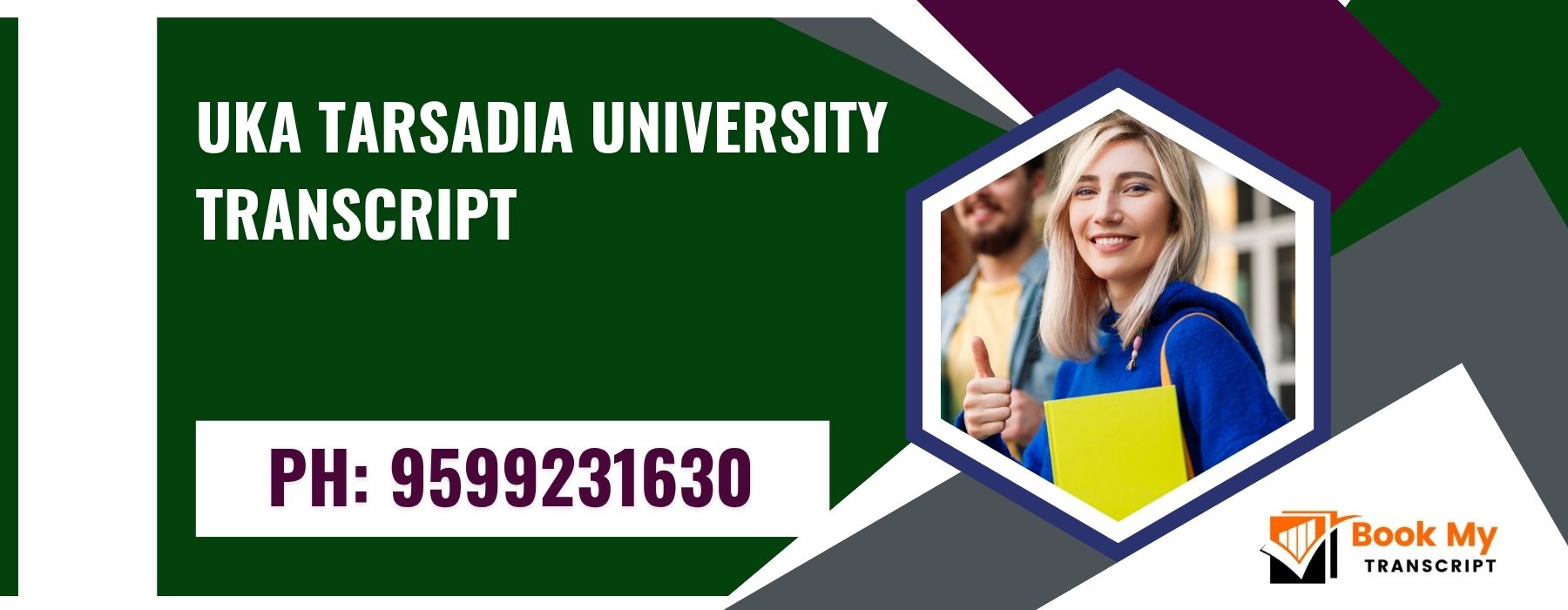 Uka Tarsadia University Transcript, Moi, Degree Certificate 9599231630