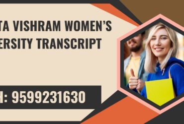 Vanita Vishram Women’s University Transcript, Moi, Degree Certificate,  9599231630