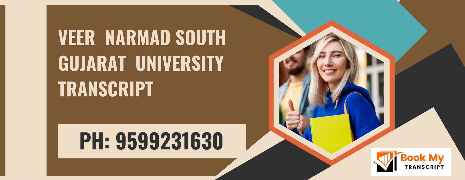 Veer Narmad South Gujarat University Transcript, Moi, Degree Certificate, 9599231630