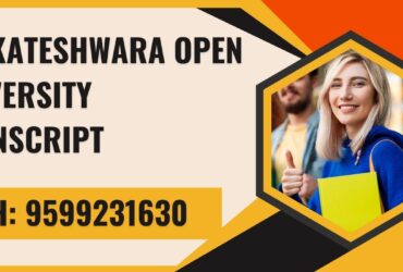 Venkateshwara Open University Transcript, Moi, Degree Certificate 9599231630