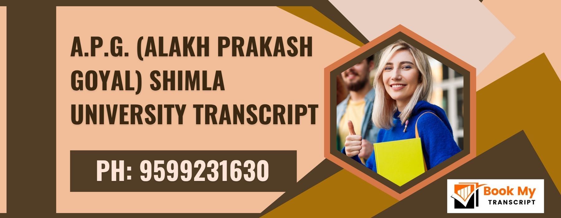 A.p.g. (alakh Prakash Goyal) Shimla University Transcript, Moi, Degree Certificate 9599231630